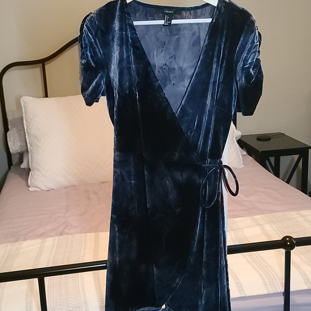 Wrap Velvet Dress